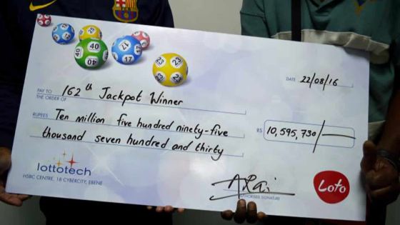 Loto : deux agents de sécurité se partagent Rs 10,5 millions
