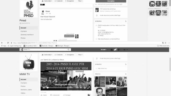 Facebook : le MMM et le PMSD s’affrontent