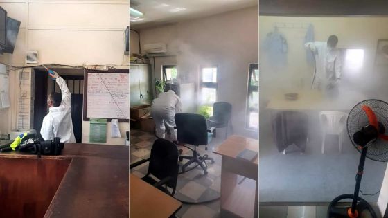 Après le poste de police de Pope Hennessy, c'est au tour de celui d’Albion d'être désinfecté