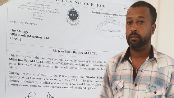 Carte d’identité falsifiée - Le nom de Bradley est usurpé depuis 8 ans : il a subi plusieurs préjudices administratifs