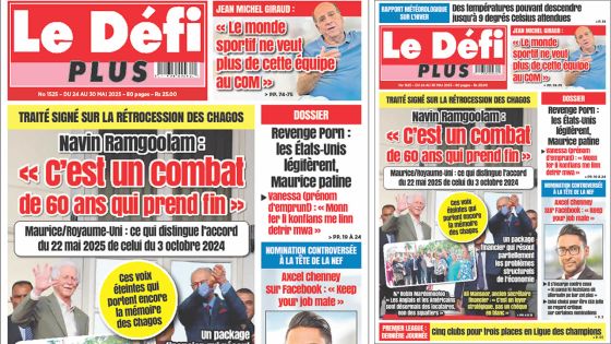 Voici la Une du Défi Plus de ce Samedi 24 Mai 2025