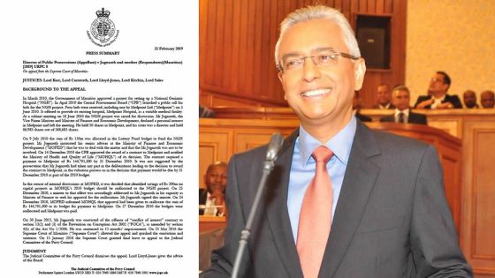 [Document] Affaire MedPoint - Pravind Jugnauth remporte son procès en appel devant le Privy Council : découvrez le jugement