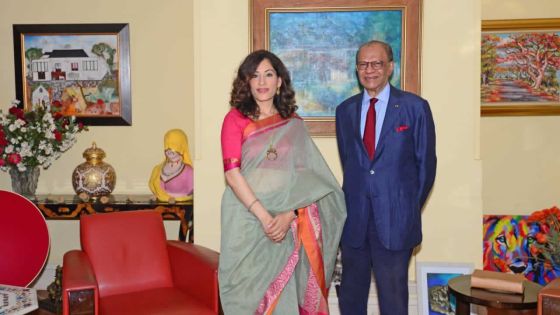 Diplomatie : K. Nandini Singla rencontre Ramgoolam