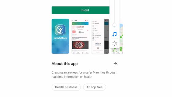 beSafeMoris : une application gratuite pour des informations officielles sur le Covid 19