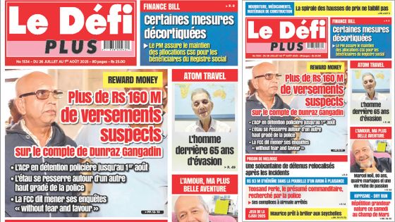 Voici la Une du Défi Plus de ce Samedi 26 Juillet 2025