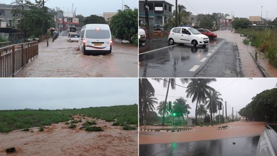 Pluies torrentielles : des torrents d’eau boueuse envahissent des routes à Albion et Gros Cailloux