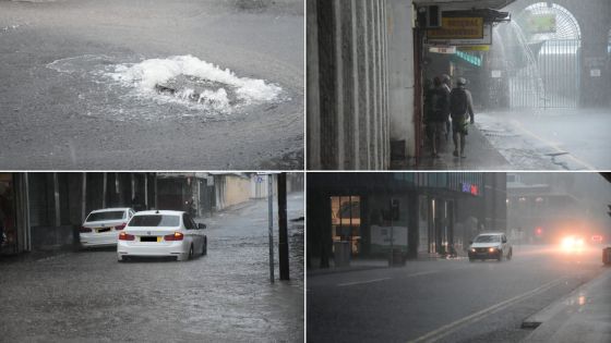 Pluies torrentielles : des accumulations d’eau à Port-Louis