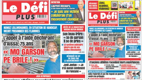 Voici la Une du Défi Plus de ce Samedi 27 Juillet 2024