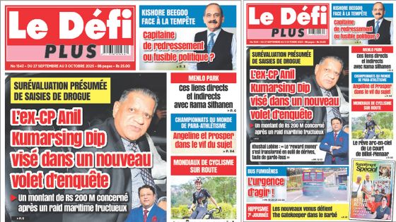 Voici la Une du Défi Plus de ce Samedi 27 Septembre 2025