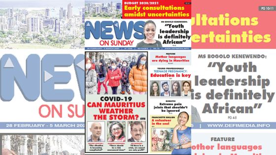 Voici la Une de News on Sunday de ce vendredi 28 février 2020