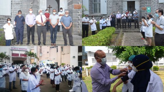 [En images] Décès du Dr Cheong du Covid-19 : vibrant hommage rendu par le personnel soignant de divers hôpitaux