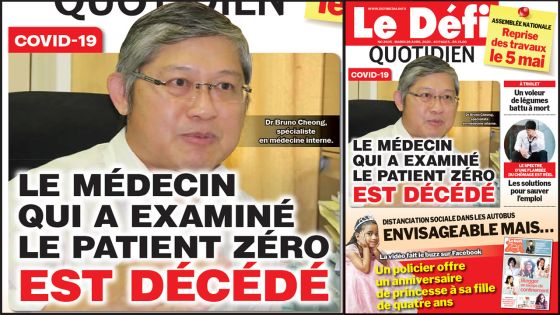 Voici la Une du Defi Quotidien de ce mardi 28 avril 2020