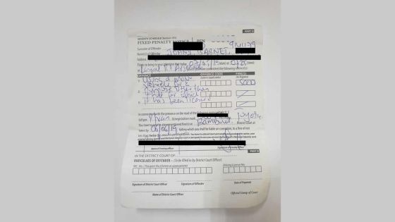 Pour avoir transporté des passagers dans son véhicule privé : il conteste une contravention de Rs 5 000.