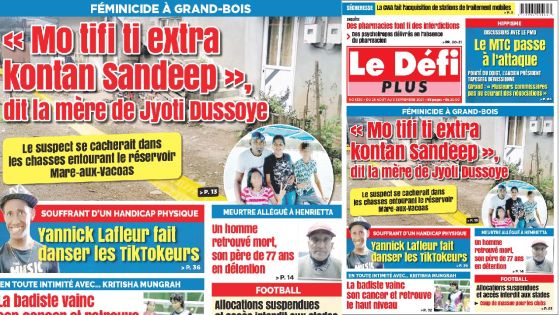 Voici la Une du Défi Plus de ce samedi 28 Août 2021