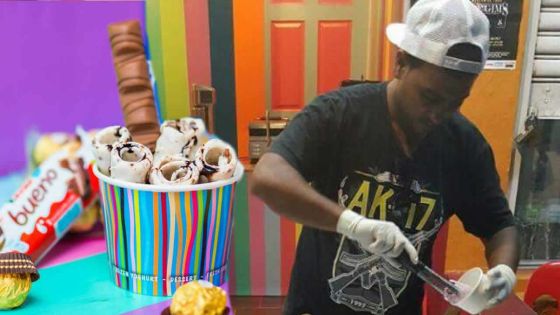 Ashfaq Rahimbaccus : l’as des rouleaux de glaces artisanales à la plancha
