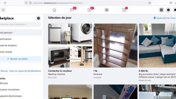 Réseau social : la fonction Marketplace de Facebook désormais disponible à Maurice