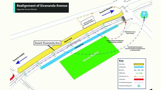 Réalignement de l’avenue Swami-Sivananda à Vacoas