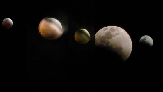 Éclipse lunaire : Les Mauriciens sous le charme de « The Blood Moon »
