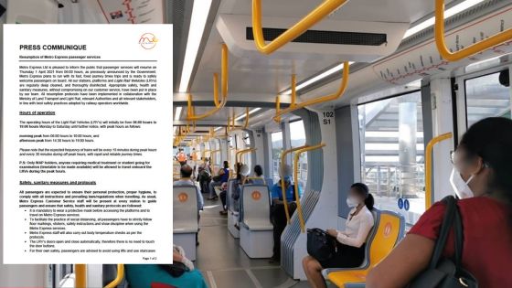 Metro Express reprend du service le 1er avril
