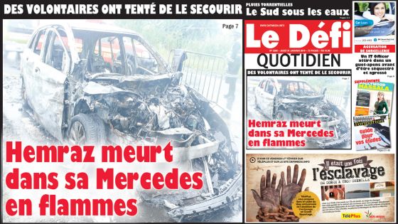 Voici la Une du Defi Quotidien de ce jeudi 31 janvier 2019