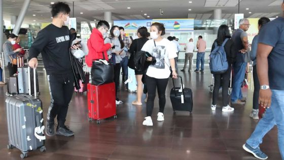 Les Chinois en vacances à Maurice retournent au bercail