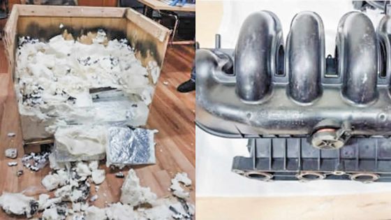 Axe Afrique du sud - Maurice : Rs 75 M de drogues dissimulées dans des pièces de rechange