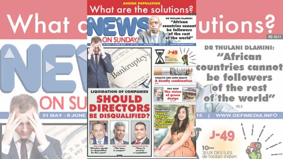 Voici la Une de News on Sunday de ce Vendredi 31 mai 2019