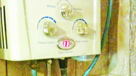 Bonne nouvelle : il pourra prendre des douches chaudes