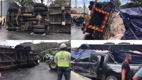 Saint-Louis, Plaine-Lauzun : cinq blessés dans un accident
