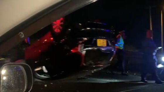 Pailles : une voiture se renverse sur l’autoroute