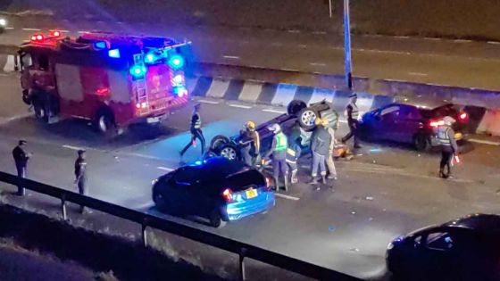 Accident sur l’autoroute à Réduit 
