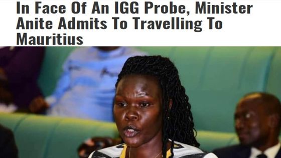 La ministre ougandaise Evelyn Anite se défend d'avoir négocié en secret la vente d’Uganda Telecom à Mauritius Telecom