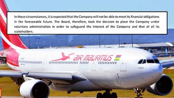 [Breaking News] Air Mauritius placée sous administration volontaire