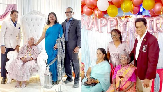 Deux centenaires à l’honneur à Plaine des Papayes