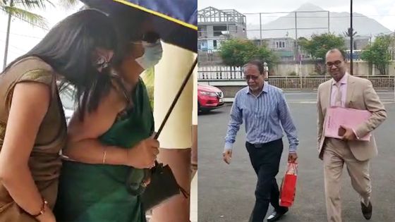 Akil Bissessur au tribunal de Bambous