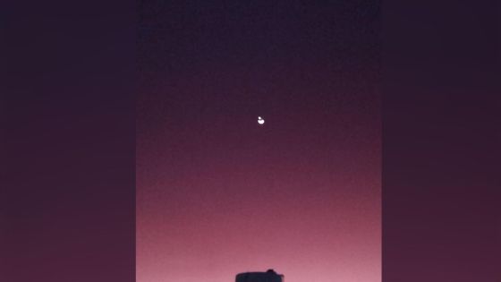 L'étoile du berger visible dans les cieux mauriciens 