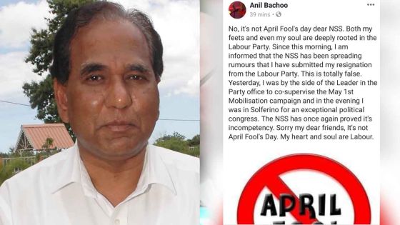 Anil Bachoo dément les «rumeurs» selon lesquelles il aurait démissionné du Parti Travailliste 
