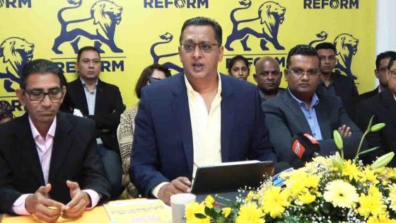 Le Reform Party propose 15 mesures en vue des prochaines élections générales