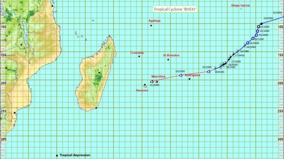 Bheki : un avertissement de cyclone de classe 1 en vigueur à Maurice, Rodrigues passe en alerte 2