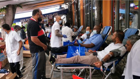 Don de sang au Marché central : Environ 230 pintes récoltées à 14h