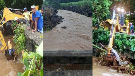 Intempéries : le pont de Bramsthan de nouveau bouché