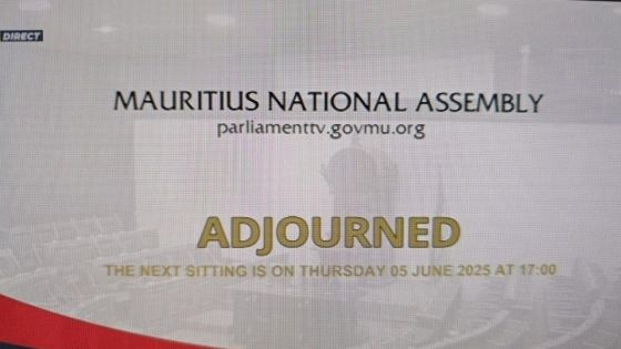 Parlement : les travaux ajournés au jeudi 5 juin