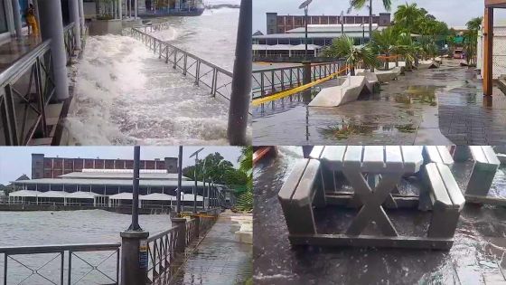 Caudan : la mer se déchaîne