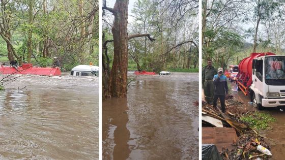 Au Morne : un poids-lourd prisonnier des eaux
