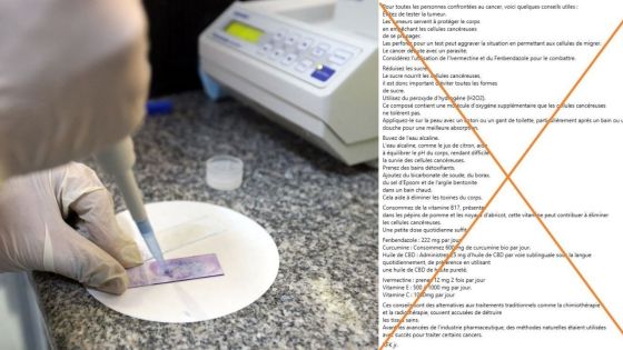 [Fact-checking] Attention à cette liste de prétendus conseils pour prévenir ou lutter contre le cancer