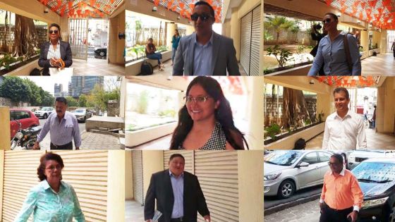 Législatives 2019 : défilé des éventuels candidats de l'Alliance Morisien (MSM-ML) au Sun Trust Building