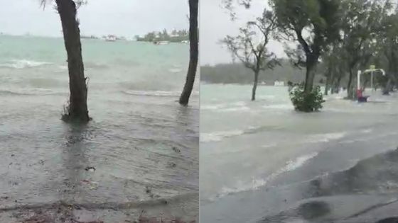 À Cap Malheureux – Une mer déchainée et méconnaissable 