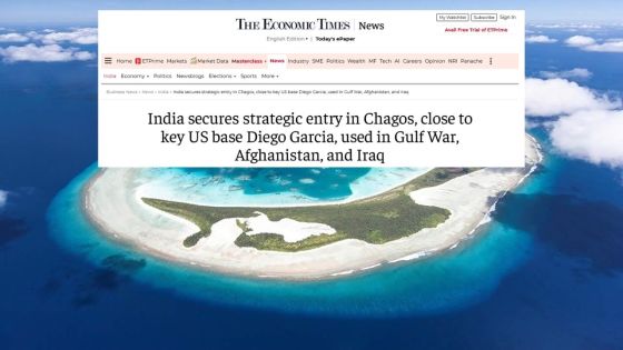 Les Chagos, nouvelle pièce stratégique pour l’Inde dans l’océan Indien