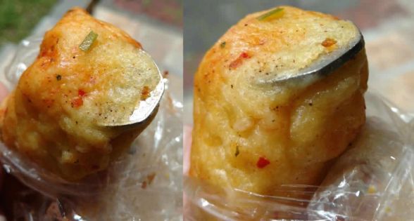 Insolite : il trouve une pièce de Rs 10 dans un «channapuri»