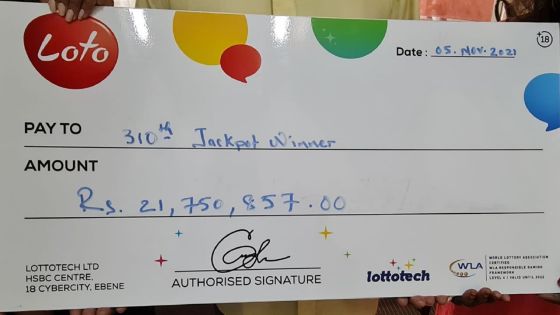 Une retraitée a empoché la cagnotte de Rs 21,75 millions